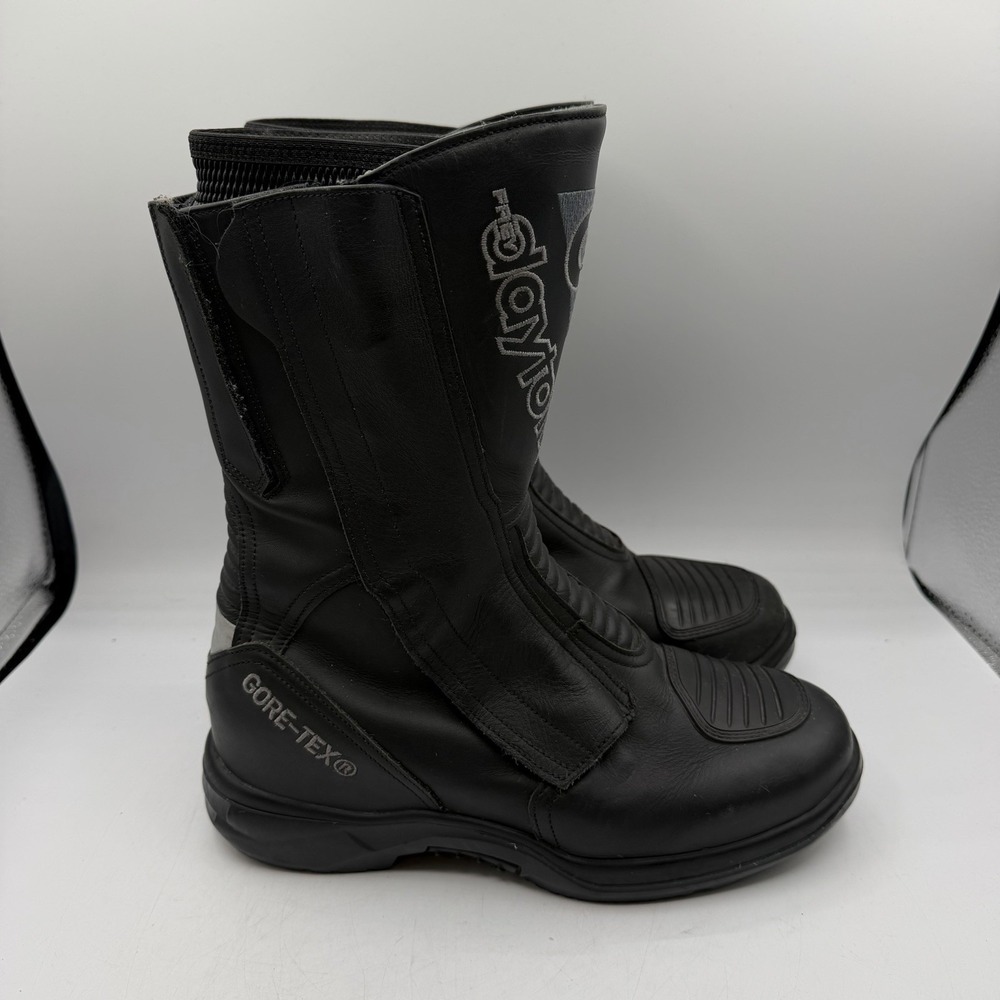 Frey Daytona M Star GTX Motorcycle Boots Mens EU 42 US 8.5 Black Leather Goretex